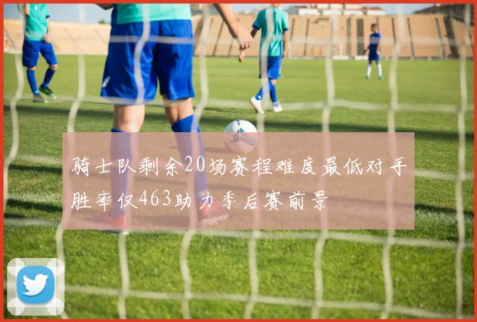 骑士队剩余20场赛程难度最低对手胜率仅463助力季后赛前景